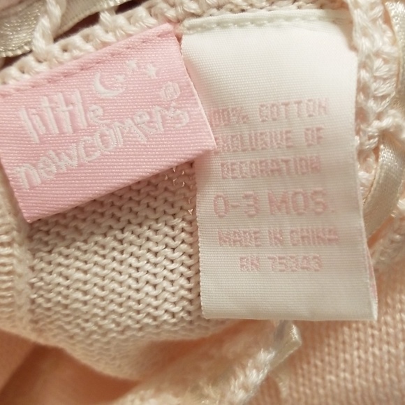 Little Newcomers Pink one piece with ribbon - Picture 6 of 6